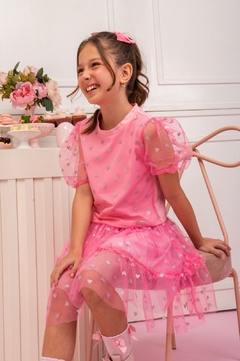 CONJUNTO FEMININO INFANTIL BLUSA E SAIA - comprar online