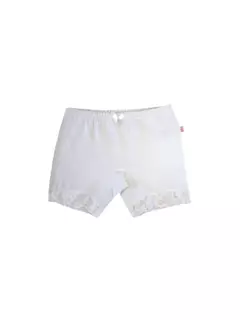 CALCINHA BOXER COM RENDA BRANCA