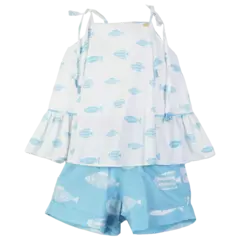 CONJUNTO BLUSA PEIXES FLORIDOS - comprar online