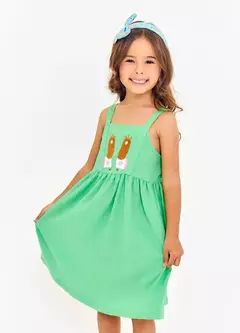 VESTIDO LHAMACORNIO VERDE