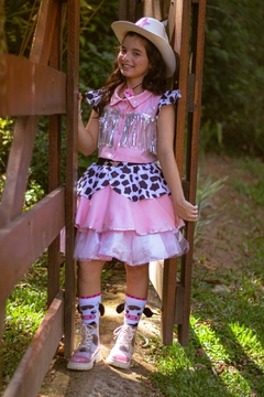 Imagem do FANTASIA JUNINA CONJUNTO COUNTRY ROSA