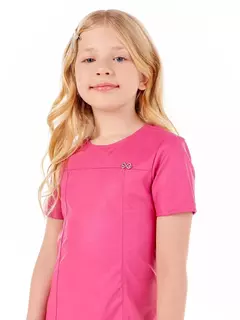 VESTIDO FEMININO INFANTIL LINHA EM COURO SINTÉTICO na internet