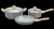 Set Juego De Ollas Hudson Granito Cerámica Antiadherente 5 pzs