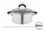 Imagen de Bateria De Acero Inoxidable Tapa Colador Hudson 6 Piezas