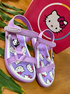 Sandália Papete Infantil Hello Kitty Roxo