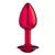Plug Anal Vermelho Tamanho P Com Pedra Sexy Fantasy - comprar online