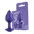 Plug Roxo Com Glitter E Pedra Tamanho M - Sexy Fantasy