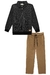CONJUNTO BLUSA GOLA E CALÇA SARJA - Julie Kids