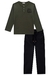 CONJUNTO CAMISETA ML MALHA E CALÇA SKINNY SARJA - loja online