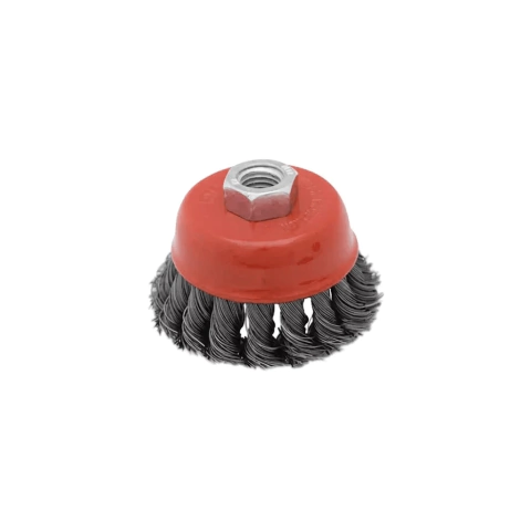 Cepillo de Acero Gardex Copa 75mm Trenzado