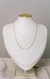 Colar dourado 45cm com extensor de 5cm banhado no ouro 18k, Linha Premium Semijoias
