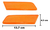 Reflejantes De Emblema Cofre Camioneta Ford 68 69 70 71 72 - Custom & Classic