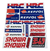 Planilla De Calcomanias Honda Hrc Repsol Reflejantes Tuning