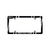 Porta Placas Ford | F150 Mustang Escape Ranger Lobo | Cromo-Negro - comprar en línea