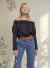 Blusa Manga Larga Semi Oxford Mujer Estilo Chic Brigitte