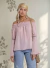 Blusa Manga Larga Semi Oxford Mujer Estilo Chic ROSA