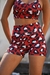 Calza Animal Print Rojo en internet