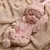 16 Polegada 40cm loulou corpo inteiro macio vinil menina reborn bebê boneca rea na internet
