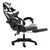 Silla de escritorio DeSillas Pro gamer Momentum negra con tapizado de cuero sintético y mesh - comprar online