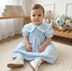 Vestido Mabel Azul Claro - comprar online