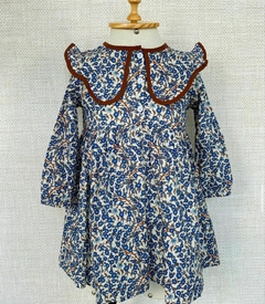 Vestido estampado flores azul