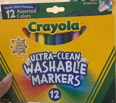 Kit 12 canetas laváveis - Crayola