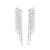 BRINCO PRATA 925 BAN VIRG.ZIRCS.C/4 CARREIRAS REDS.ZIRCS/4 GOTAS PEND
