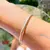 Pulseira lisa rabo de rato banho de ouro 18k 19cm - comprar online