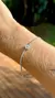 PULSEIRA CRISTAL ÁGUA MARINHA ZIRCONIA BRANCA GOTINHA CRAVEJADA PRATA 925 - 19CM na internet