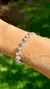 PULSEIRA ZIRCONIA DIAMOND GOTA E OVAL PRATA 925 - 17CM - comprar online