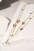 COLAR CRISTAL RODOLITA CRISTAL PERIDOTO CRISTAL AMETISTA 12 GOTAS LONGO BANHO OURO na internet