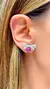 BRINCO CRISTAL TURMALINA ROSA ZIRCONIA BRANCA ZIRCONIA NEGRA ABELHA MOSAICO CRAVAÇÃO INVISÍVEL BANHO RODIO - comprar online