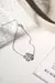 PULSEIRA CRISTAL LONDON BLUE ZIRCONIA BRANCA FLOR 5 PETALAS DE GOTAS PRATA 925 - 19CM na internet