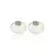 BRINCO CRISTAL RUTILADO NA COR BERILO MADREPEROLA EAR JACKET OVAIS SEMI BANHO RODIO