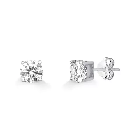 BRINCO PONTO DE LUZ MOISSANITE EM PRATA COM BANHO DE RÓDI 8MM 4CT