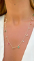 COLAR CRISTAL PERIDOTO CRISTAL PARAIBA CRISTAL MORGANITA INTEIRO OVAIS COM 32 PERAS - 80 CM na internet