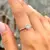 ANEL CRISTAL DIAMOND LEMON ZIRCONIA BRANCA SOLITÁRIO REDONDO PRATA 925