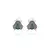 BRINCO ZIRCONIA VERDE ZIRCONIA ROXA ZIRCONIA CHAMPAGNE BUG COM FECHO PEROLA BANHO RODIO