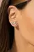 BRINCO TOPAZIO INCOLOR TOP 6MM 4 GARRAS PEDRA NATURAL PRATA 925 - comprar online