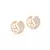 BRINCO ZIRCONIA BRANCA ARGOLA G 13 LINHAS BANHO OURO - comprar online