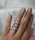 ANEL PRATA SOLITARIO MOISSANITE 7MM 1,2CT - comprar online