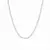COLAR PRATA 925 SAFIRA INCOLOR RIVIERA 3MM 4 GARRAS PEDRA NATURAL na internet