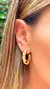 BRINCO FOLHEADO LISO ARGOLA TUBO TORCIDO 3MM COM 30MM DE EXTENSAO PINO BANHO OURO 18K - comprar online
