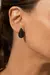 BRINCO ZIRCONIA NEGRA GOTA PERA CRAVEJADA 20MM - comprar online