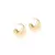 BRINCO FOLHEADO LISO GOTA DOURADO