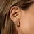 BRINCO FOLHEADO LISO PIRAMIDE DOURADO - comprar online