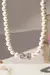COLAR PEROLA CRISTAL RODOLITA ZIRCONIA BRANCA QUADRADOS BRILHANTES PRATA 925 42CM na internet