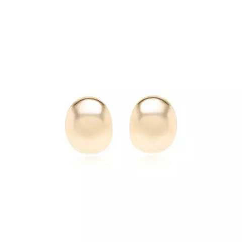 BRINCO FOLHEADO LISO MEIA LUA DOURADO