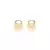 BRINCO FOLHEADO LISO MEIA LUA DOURADO