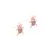 BRINCO ZIRCONIA VERMELHA BESOURO BANHO OURO 18K - comprar online